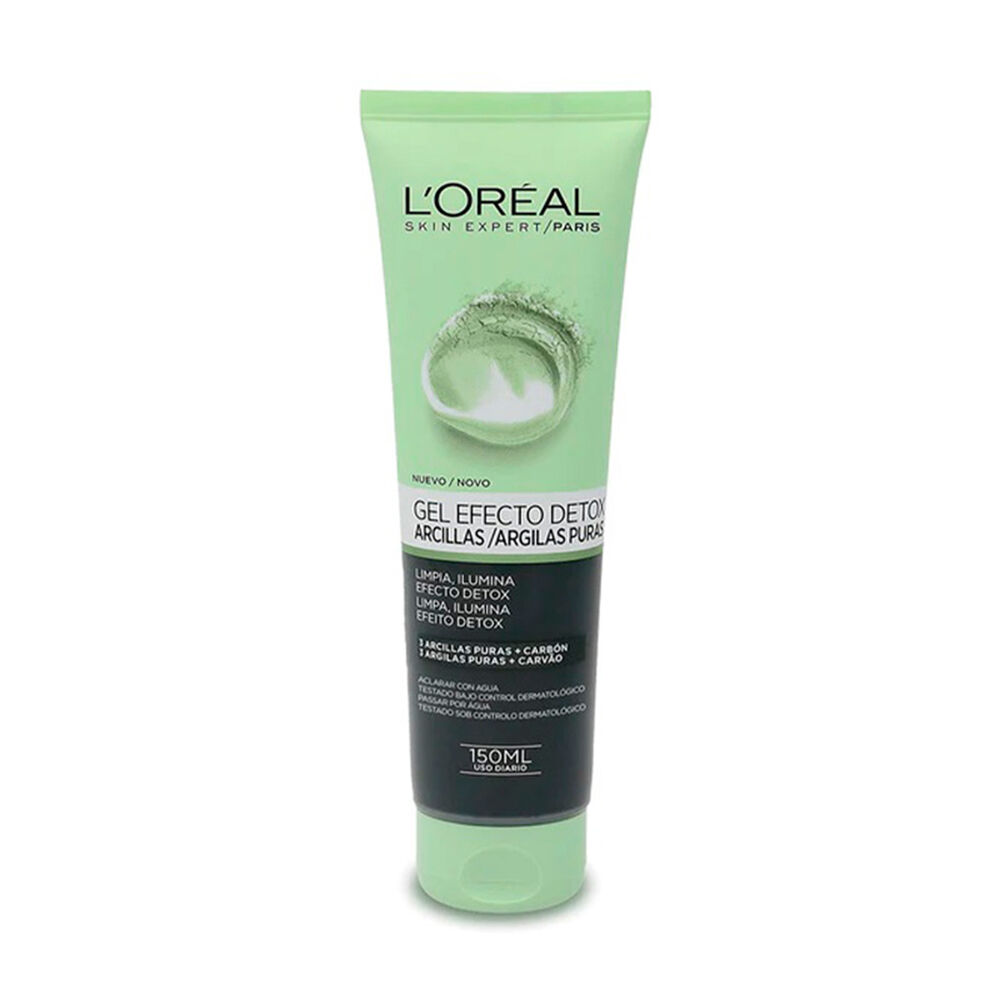 Gel Limpiador Loreal Efecto Detox Arcillas Puras 150ml image number 0.0