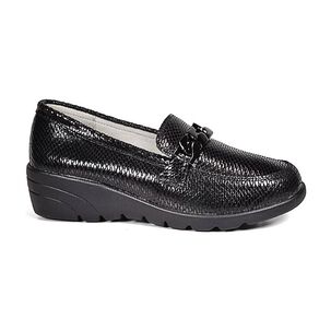 Mocas&iacute;n Cuero Hadassa Negro