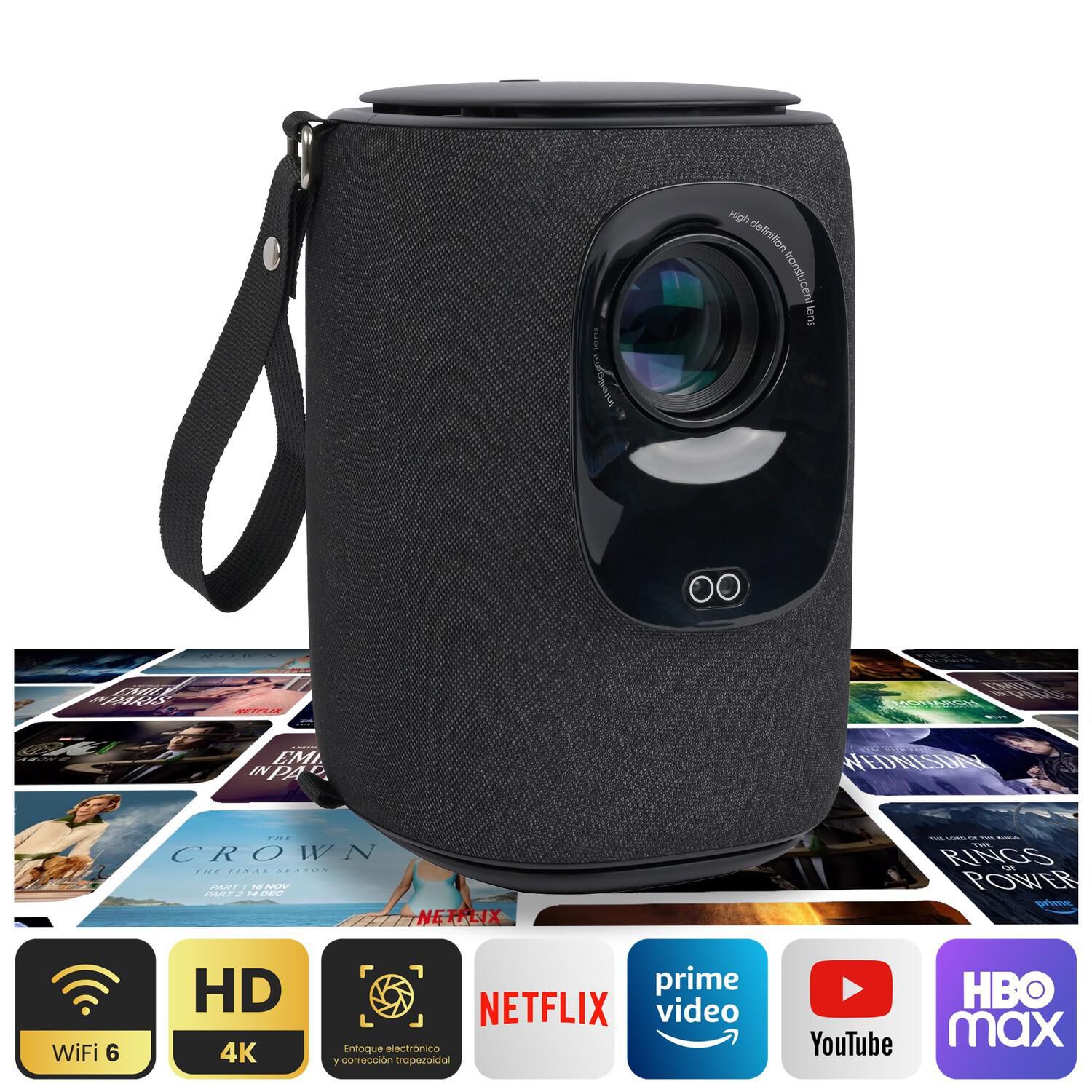 Proyector Portatil Smart Nova 9000lm Wifi Bt Android Levo image number 0.0