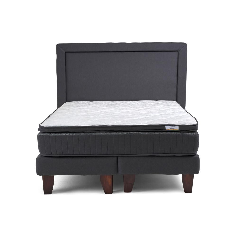 Cama Europea Drimkip Hybrida / Queen / Base Dividida + Respaldo + Topper image number 0.0