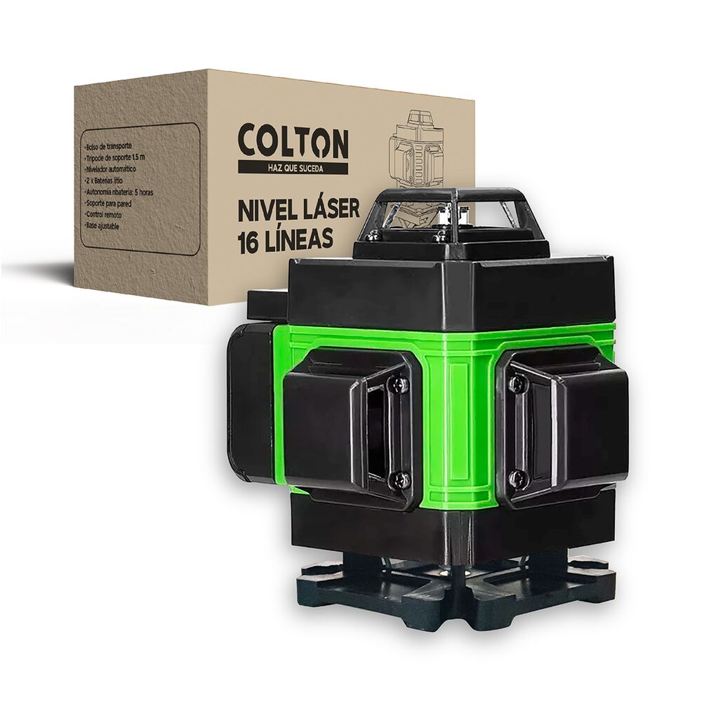 Nivel L&aacute;ser 16 L&iacute;neas Colton Auto + 2 Bater&iacute;as + Tr&iacute;pode image number 8.0