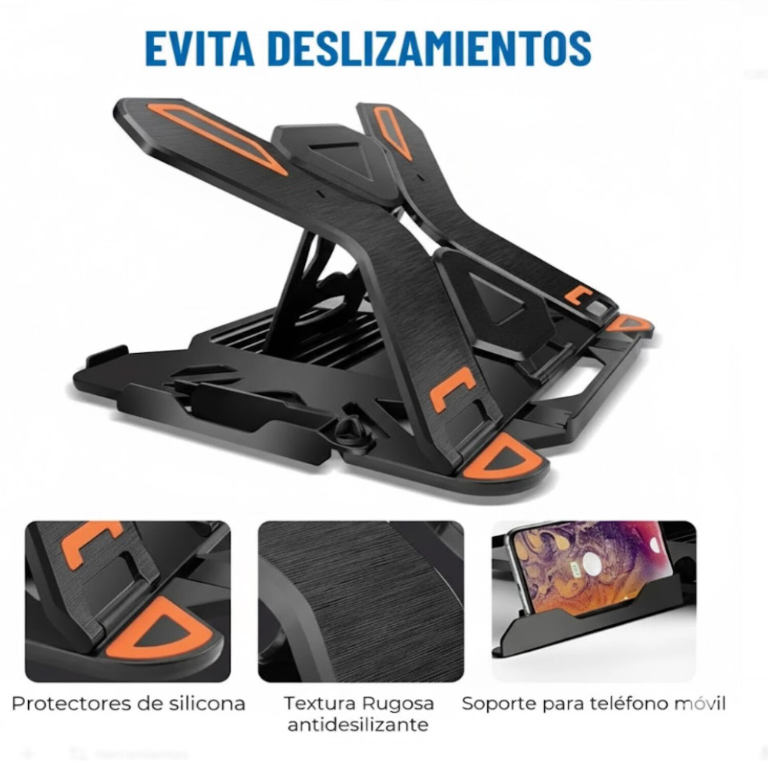 Base Soporte Giratorio Notebook Y Celular Hasta 17 Pulgadas image number 4.0