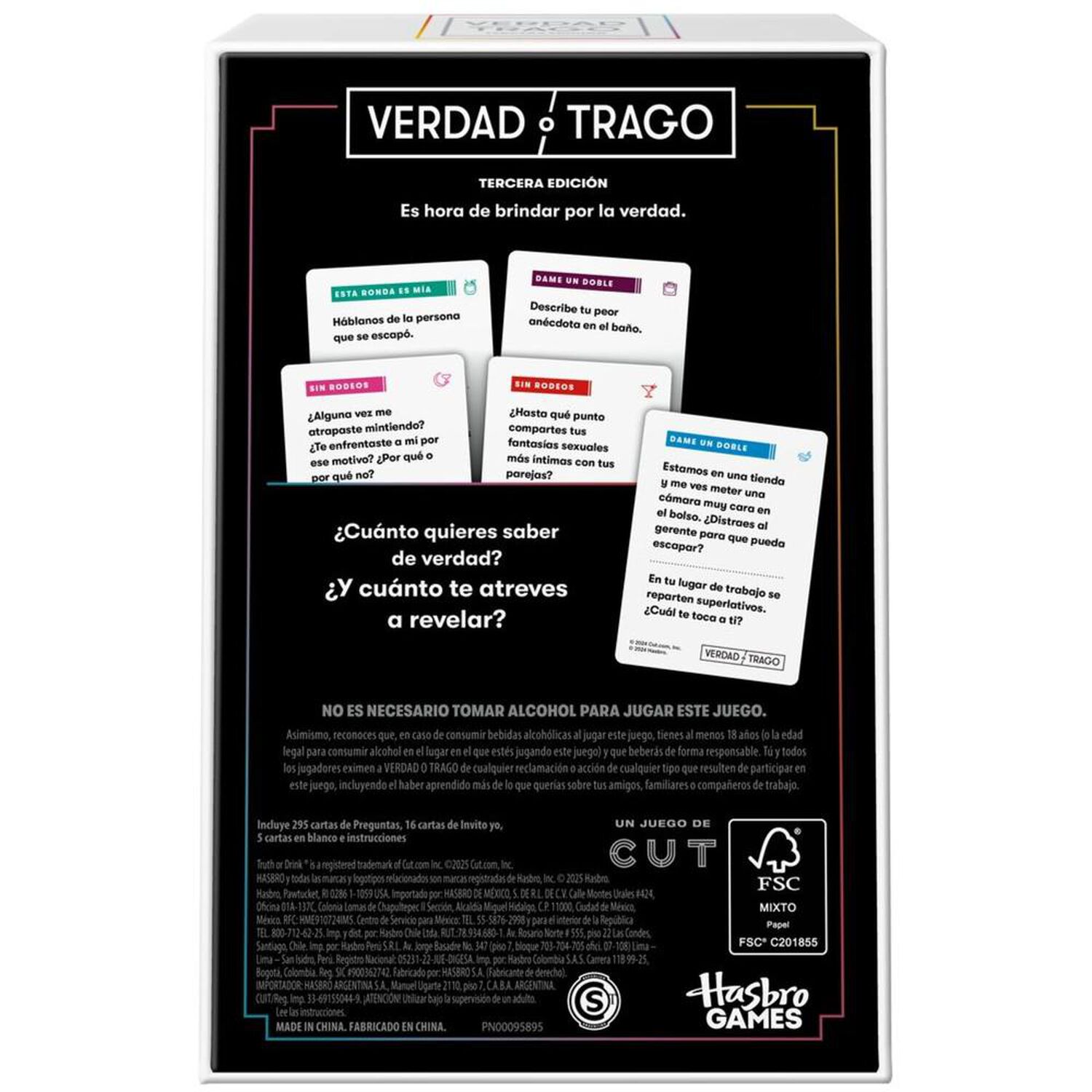 Juego De Mesa Verdad O Trago Hasbro Gaming image number 3.0