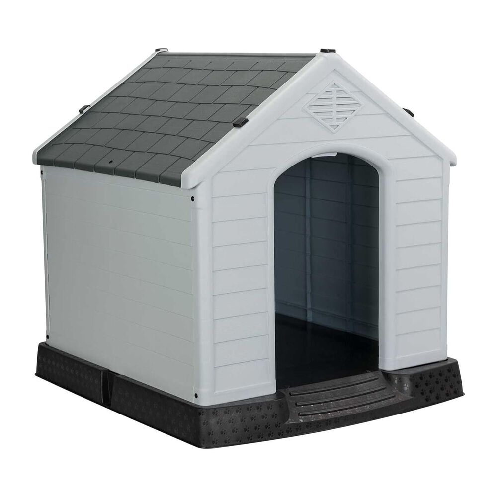 Casa Para Mascotas Perros Pequeña Pvc 72x14x67cm Gris image number 0.0