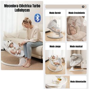 Mecedora El&eacute;ctrica Lubabycas Bluetooth Turbo