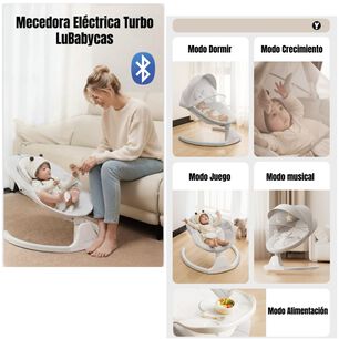 Mecedora El&eacute;ctrica Lubabycas Bluetooth Turbo