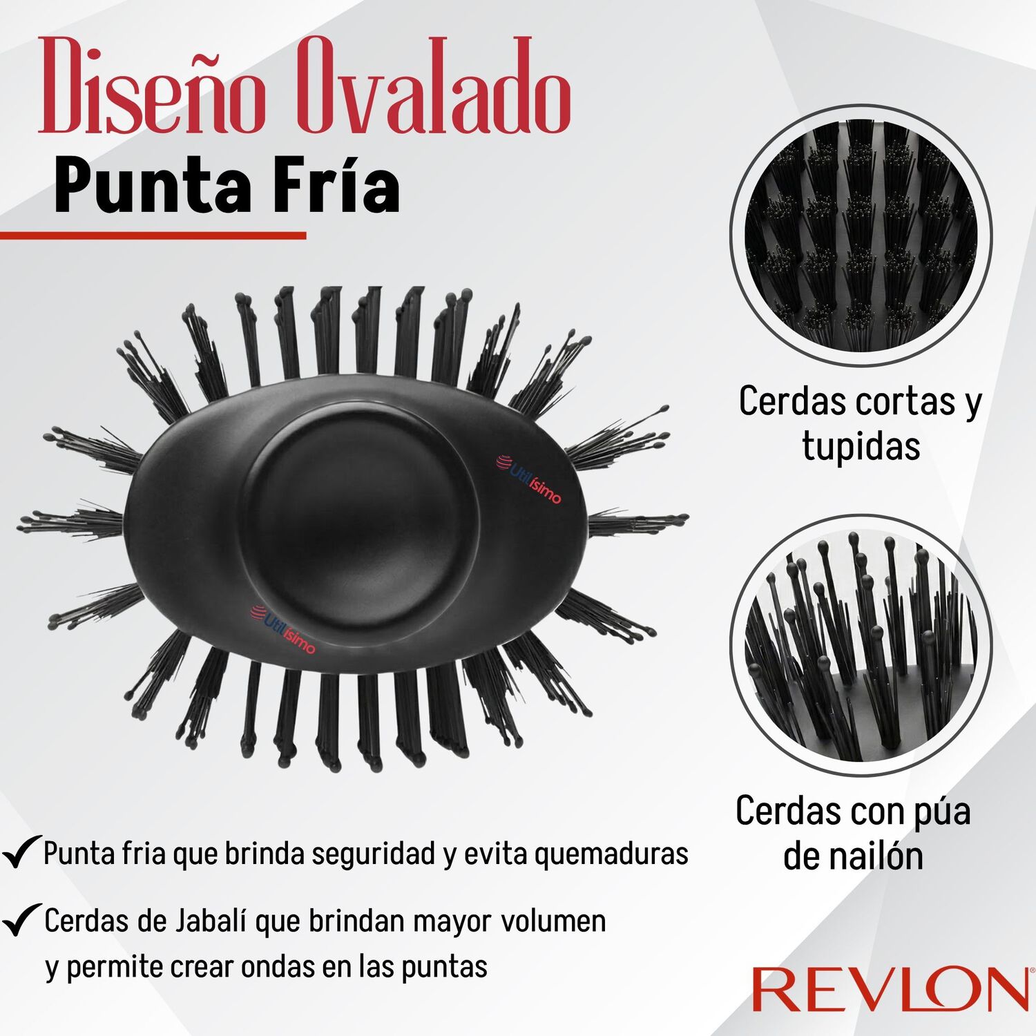 Cepillo Secador Alisador De Cabello One Step Revlon 800w Titanium image number 5.0