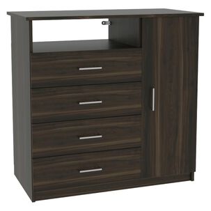 Comoda Tuhome Z-91 / 1 Puerta / 4 Cajones