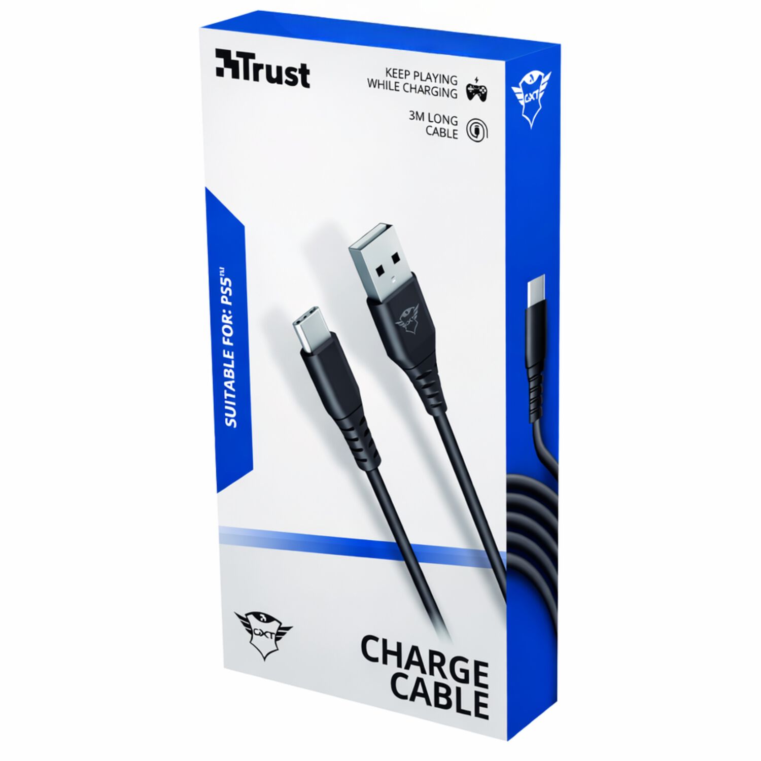 Cable De Datos Trust Type-c A Usb Para Ps5 Carga R&aacute;pida 3m image number 8.0