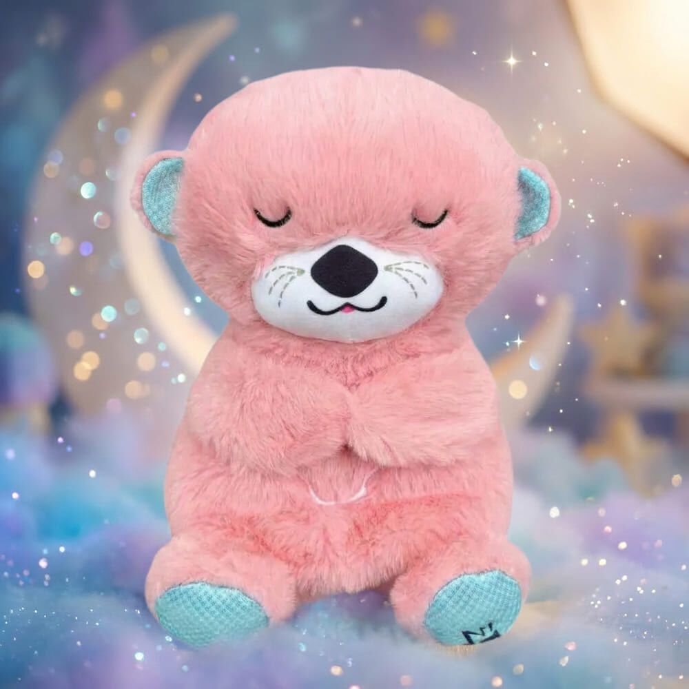 Peluche Nutria Respiraci&oacute;n Relajante Musical Con Luces Bebe image number 0.0