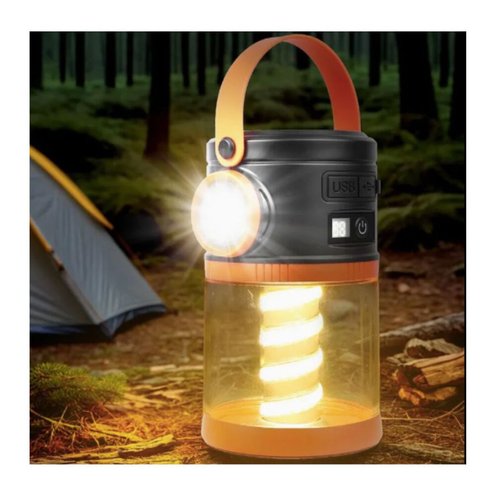 Linterna De Camping Luz Led Portátil Con Carga Solar image number 1.0