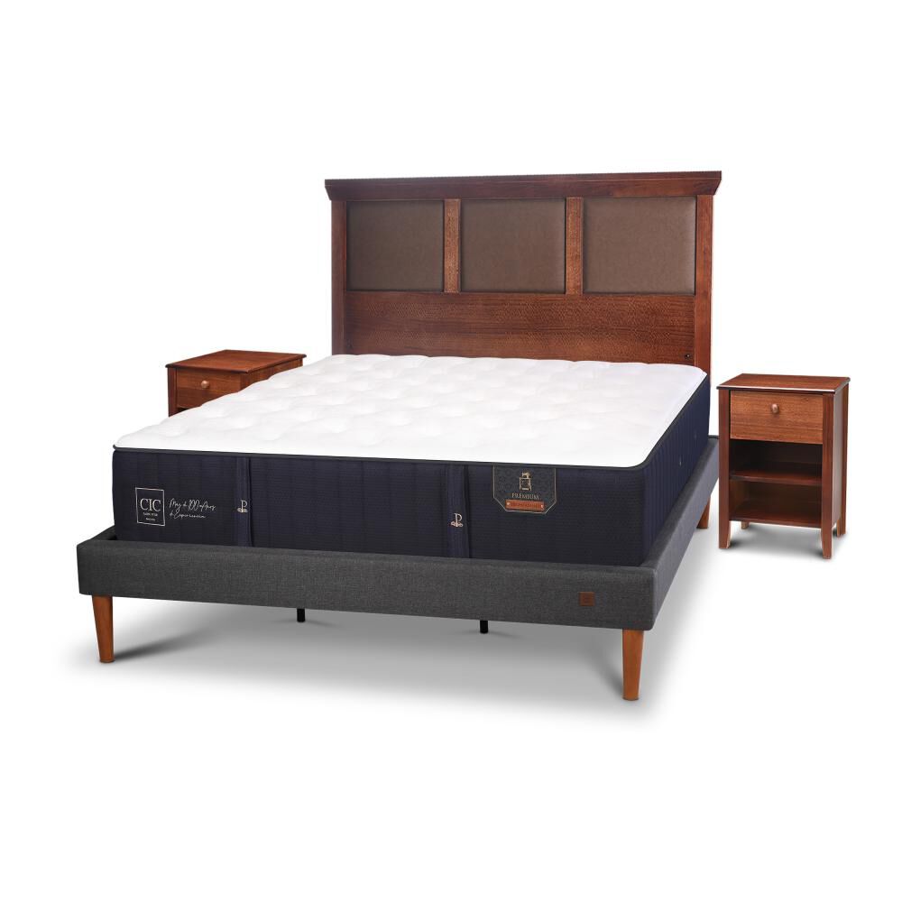 Cama Europea Cic Premium / King / Base Normal + Set De Maderas image number 1.0