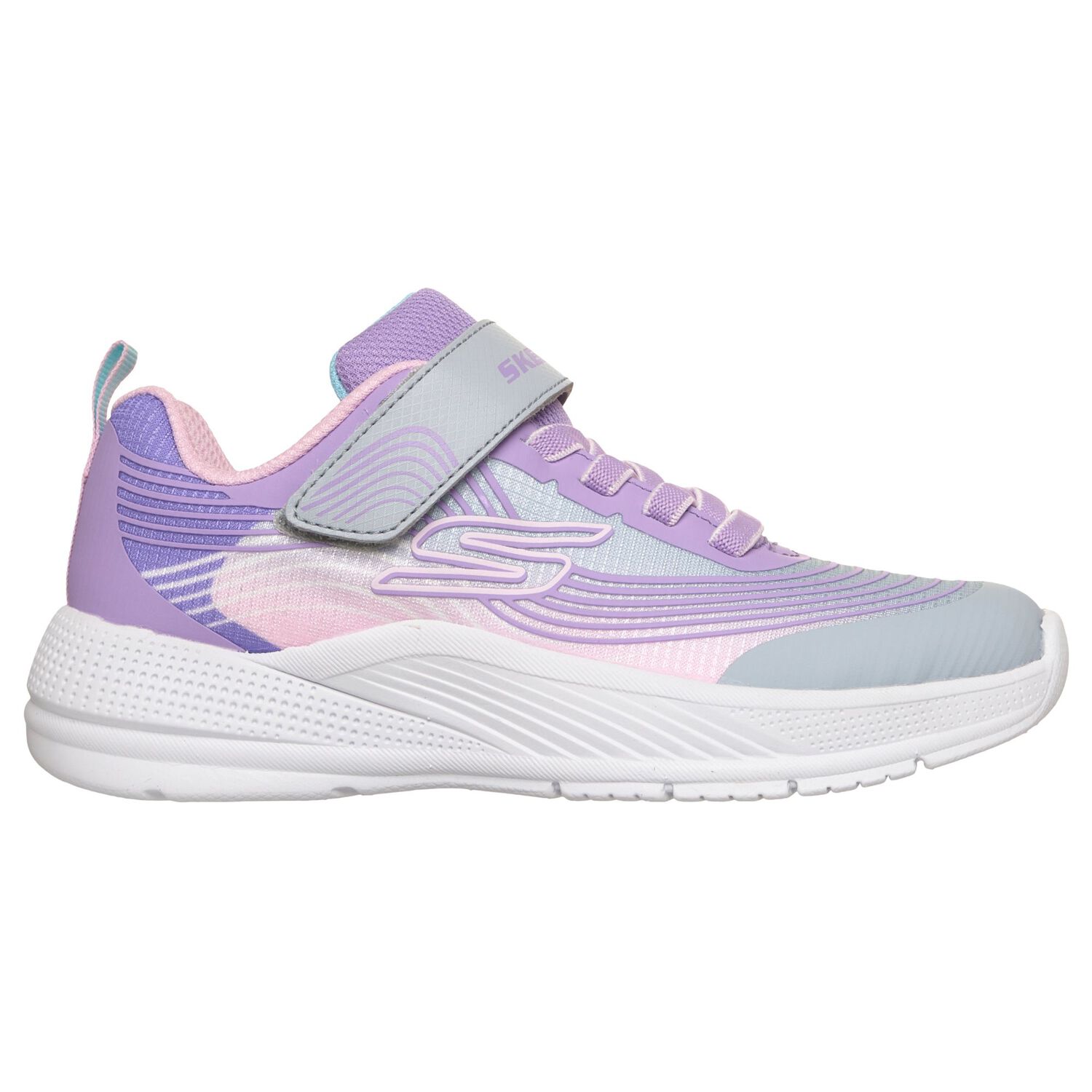 Zapatilla Skechers Microspec Advance Ni&ntilde;a Morado image number 0.0