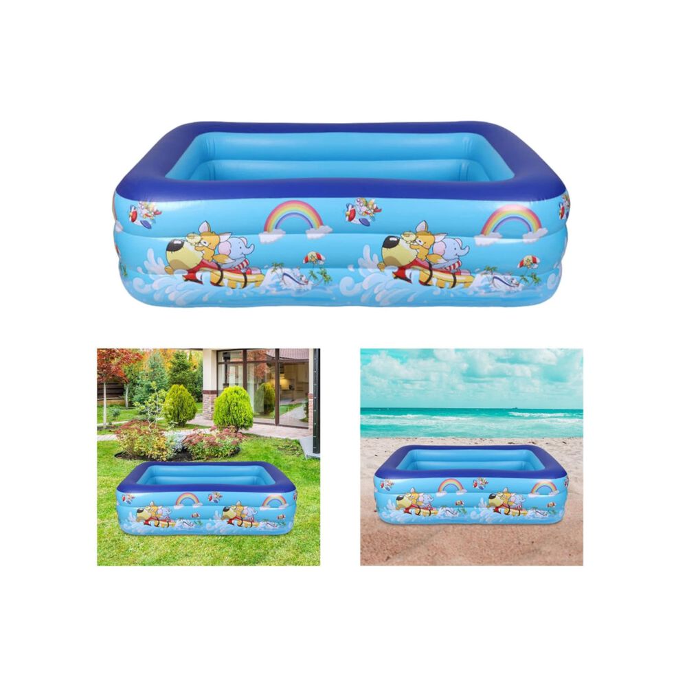Piscina Inflable Verano 1,8m 180x130x55cm Diversion Juego image number 9.0