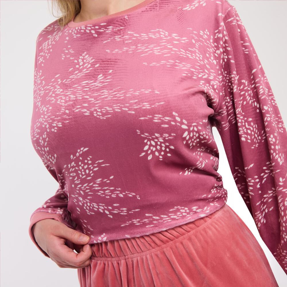 Pijama Manga Larga Mujer Lesage image number 4.0