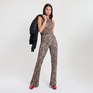 Calza Tiro Medio Flare Mujer Rolly Go
