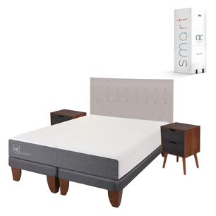 Cama Europea Cic Smart / King / Base Dividida + Set De Maderas