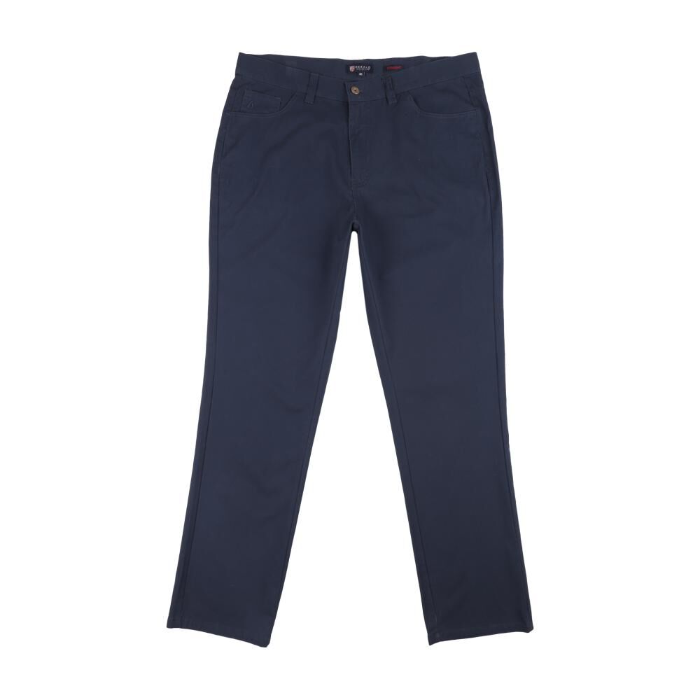 Pantalón Liso Tiro Medio Regular Hombre Herald image number 0.0