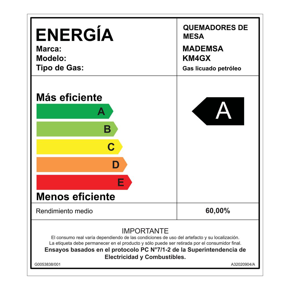 Encimera A Gas 4 Platos Encendido Autom&aacute;tico Km4gx Inox image number 10.0