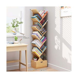 Estanteria Librero De Arbol 12 Niveles Moderno Con Cajón