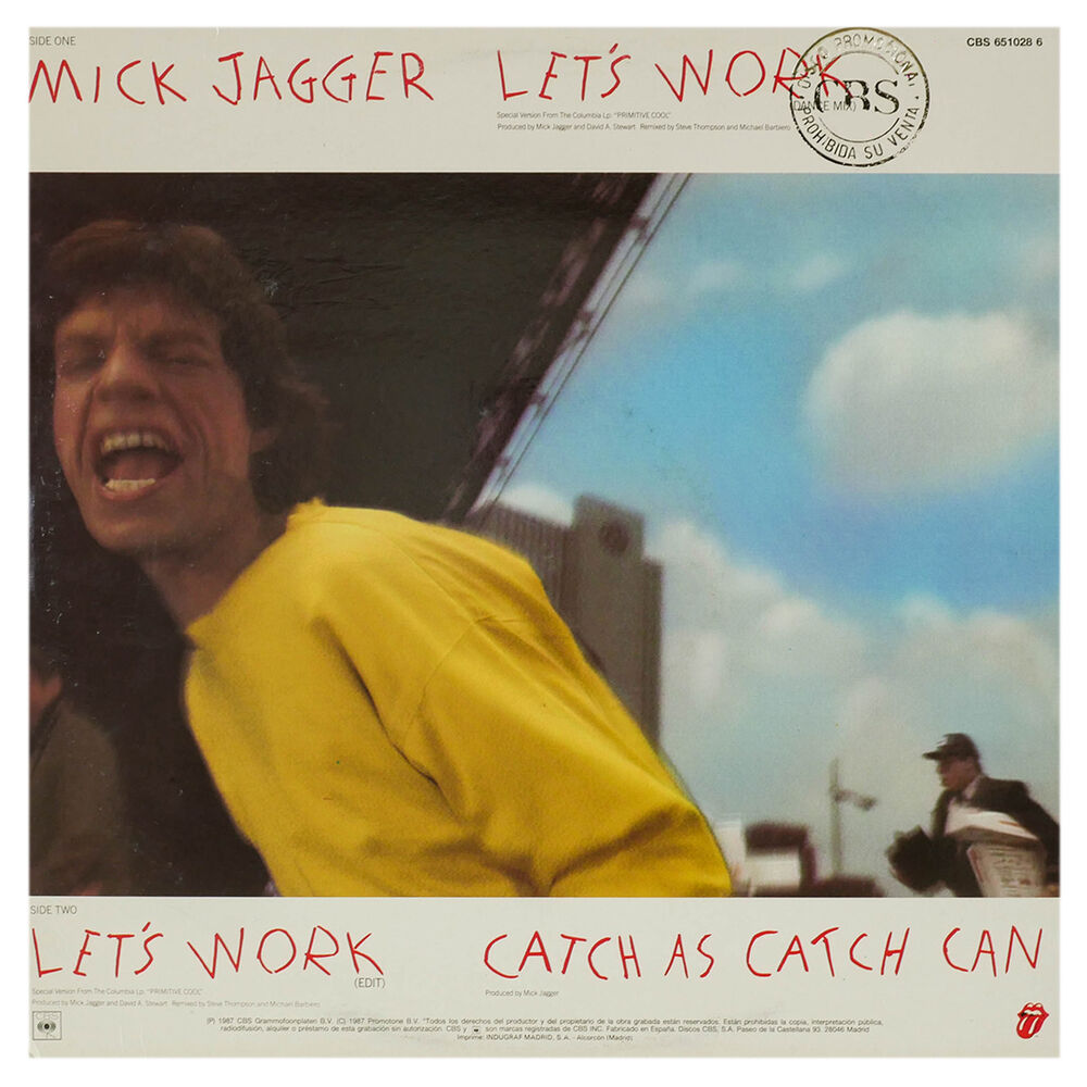 Mick Jagger - Let's Work | 12" Maxi Single Usado image number 1.0
