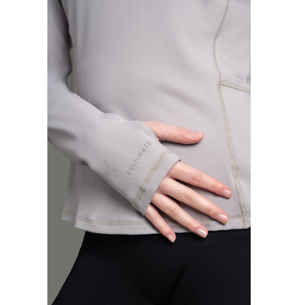 Ultimate Midi Zipper Sport Mujer Cool Gray - Xs image number 4.0
