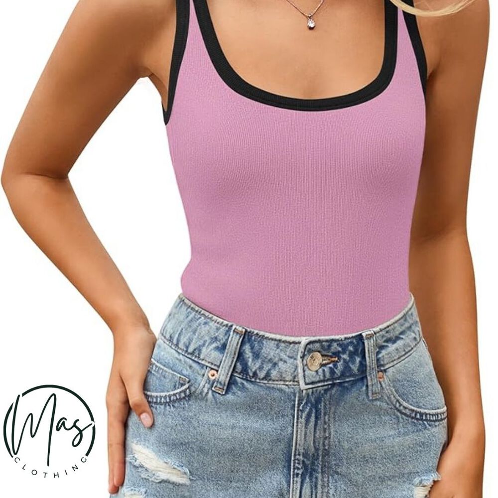 Pack 6 Poleras Mujer Sin Mangas Elasticada Colores Surtidos image number 4.0