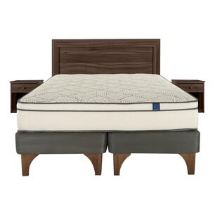 Cama Europea Flex Valencia / 2 Plazas / Base Divida + Set De Maderas