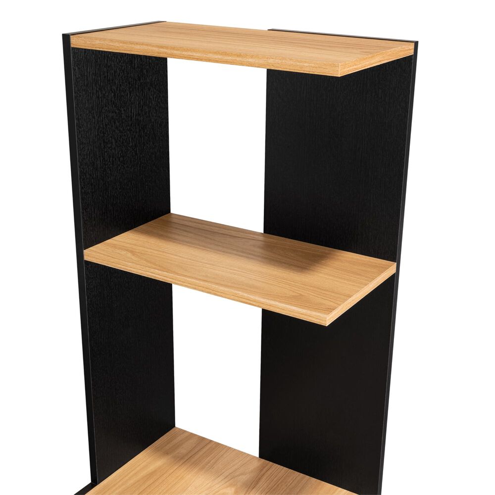 Escritorio Biblioteca Cafe Claro Y Negro image number 4.0