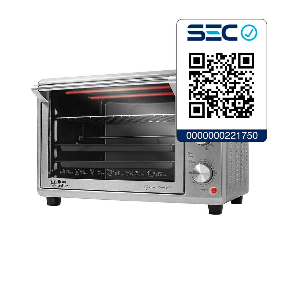 Horno Eléctrico Ursus Trotter UT-Backofen60 / 60 Litros en Oferta |  Hites.com