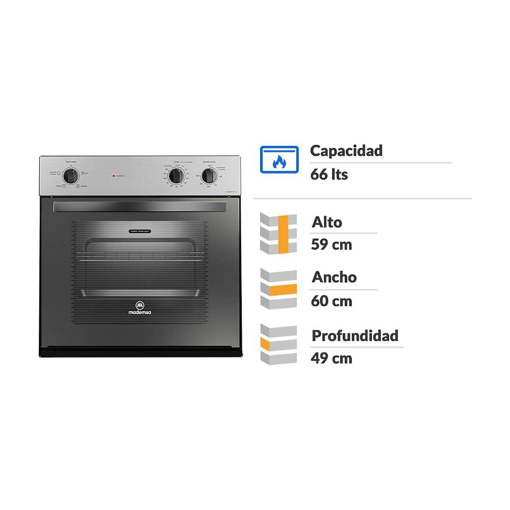 Horno Empotrado Mademsa M SPAZIO140 A / 66 Litros image number 1.0