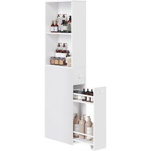 Gabinete Organizador Slim Ba&ntilde;o Cocina Con Caj&oacute;n Y Ruedas