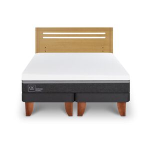 Cama Europea Cic Ortopedic Advance / 2 Plazas / Base Dividida + Respaldo
