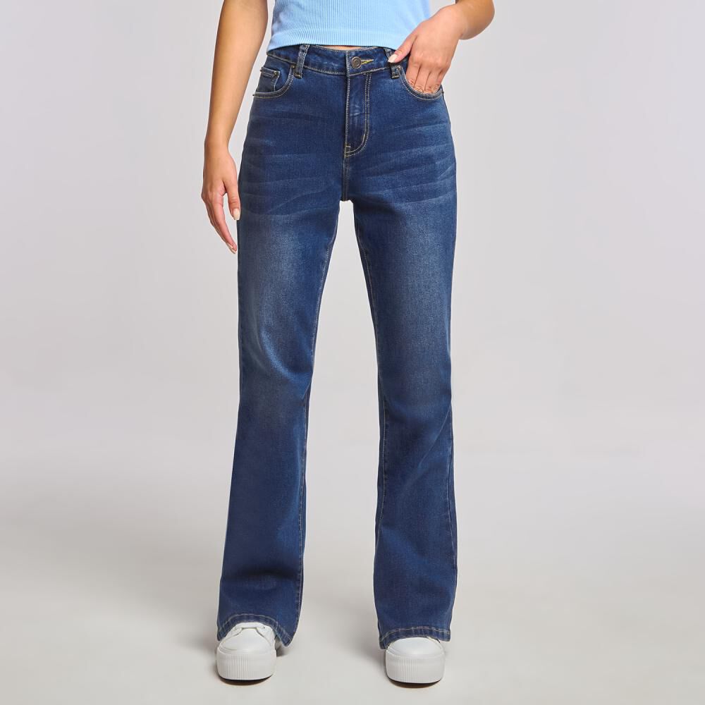 Jeans Tiro Alto Flare Mujer Freedom image number 0.0