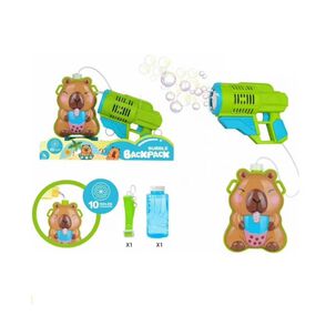 Juguete Mochila Lanza Burbuja Capibara Infantil
