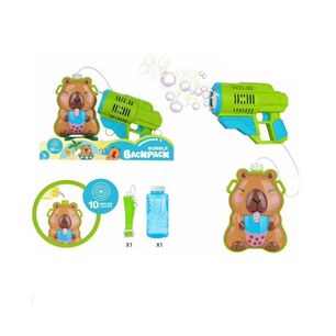 Juguete Mochila Lanza Burbuja Capibara Infantil