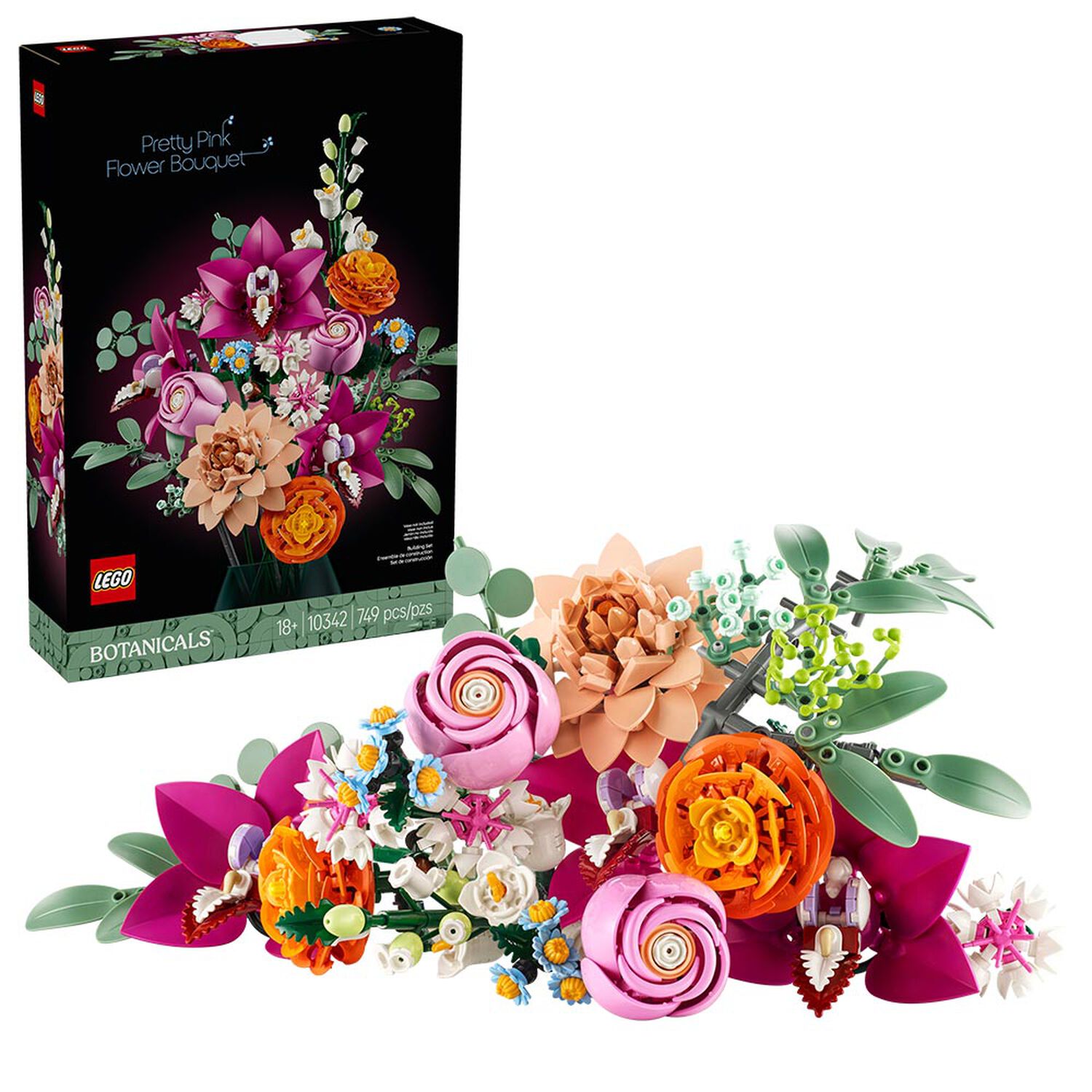 Lego Botanicals - Ramo De Flores Fantas&iacute;a En Rosa - 10342 image number 0.0