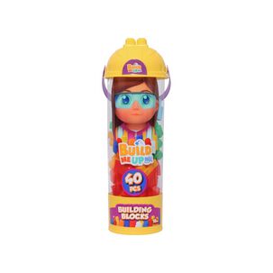 Bloques Maxi 40 Piezas En Tubo Constructor Con Exhibidor Happyline