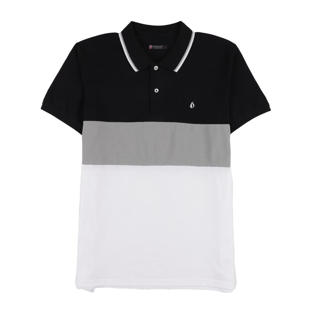 Polera Bloque Color Regular Manga Corta Cuello Piqu&eacute; Hombre Herald image number 0.0