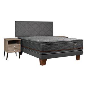 Cama Europea Celta Cobre / King / Base Dividida + Set De Maderas