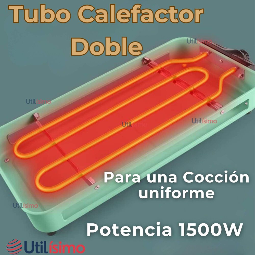 Asador Parrillera Eléctrico Doble Nivel 1500w Churrasquera Portátil image number 5.0