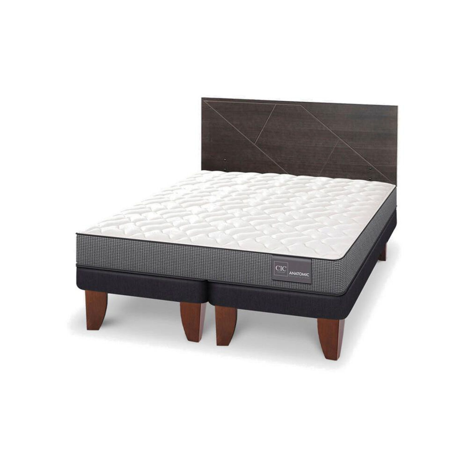 Cama Europea Cic Anatomic / King / Base Dividida + Respaldo image number 2.0