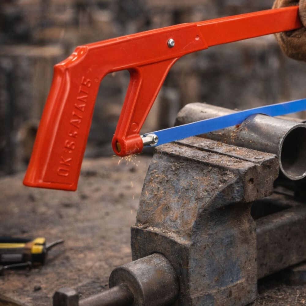 Marco De Sierra Metalica 45x11cm Color Naranjo Construcci&oacute;n image number 2.0