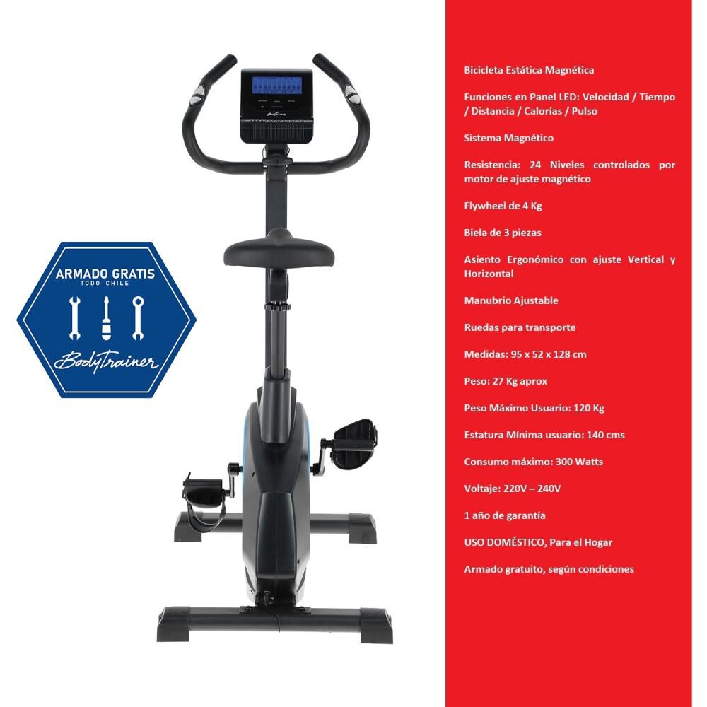Bicicleta Estatica Magnetica Bodytrainer Bes 500 Mgntc image number 1.0