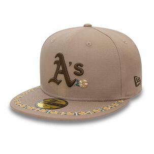 Gorra 59fifty Oakland Athletics Mlb Floral Border Brown