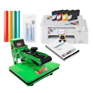Kit Inicio Estampadora Elr Sy 20x30cm Verde + Impresora Brother Sublimaci&oacute;n