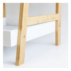 Mueble Estante Bambú Y Mdf 4 Estantes