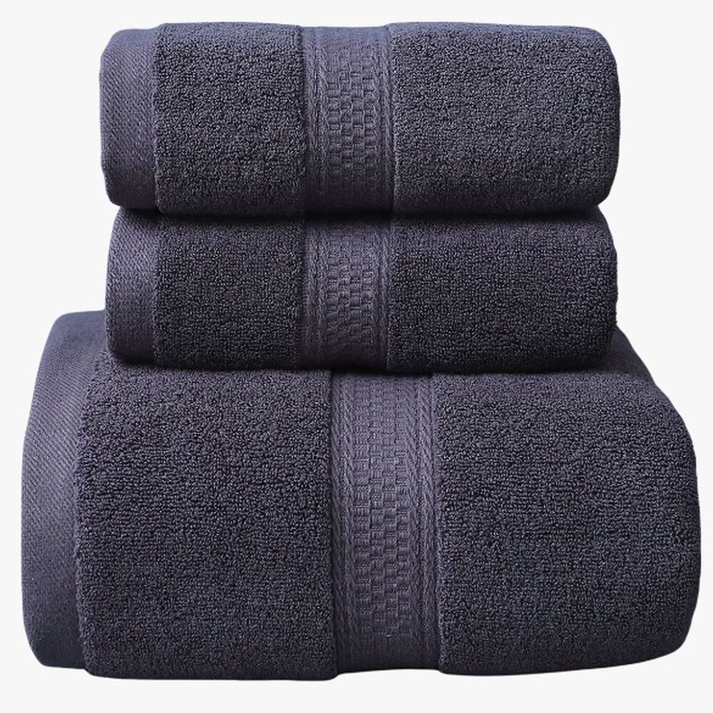 Pack 3 Toallas 100% Algodon Gris image number 0.0