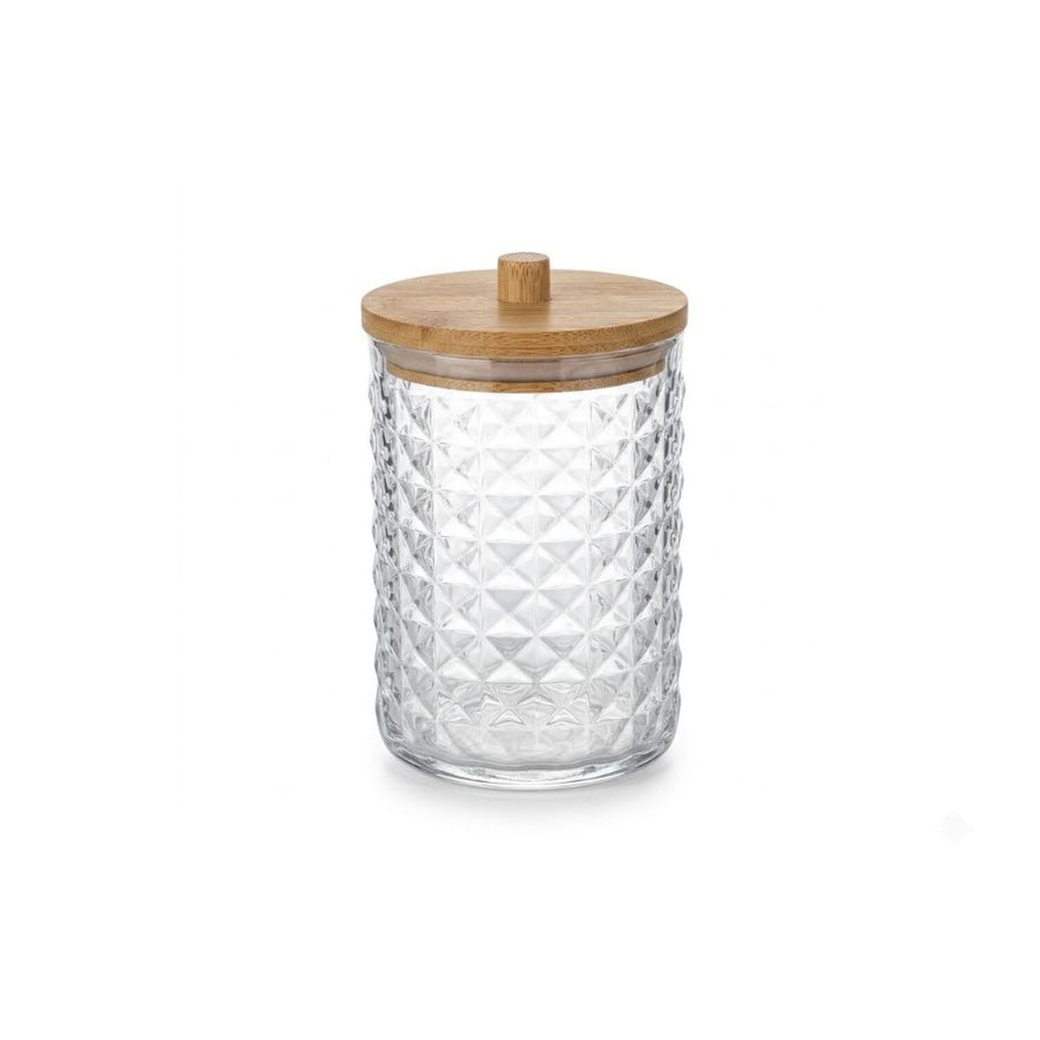 Organizador Cosm&eacute;ticos Acr&iacute;lico Transparente Tapa Cil&iacute;ndrico Rombos image number 0.0