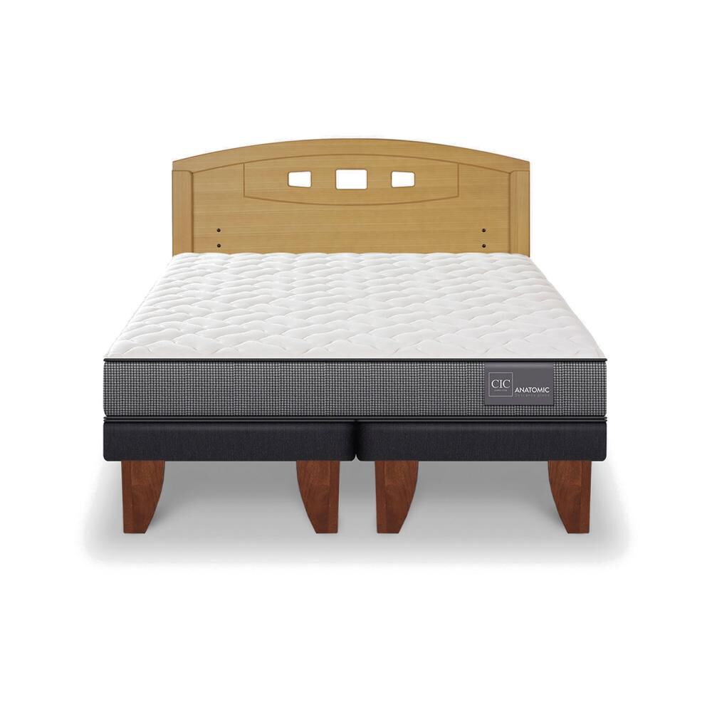 Cama Europea Cic Anatomic / 2 Plazas / Base Dividida + Respaldo image number 0.0